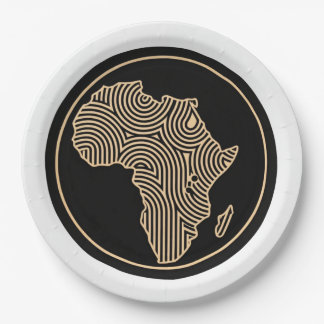 Africa Paper Plate