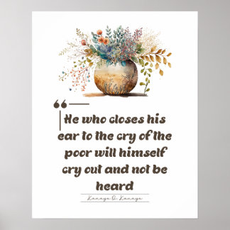 Africa Proverb Quotes Poster
