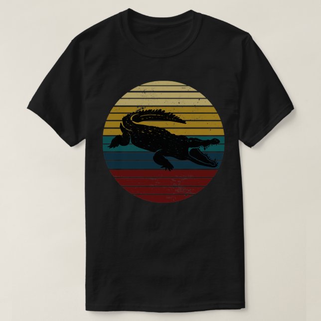 Africa Reptile Predator Crocodile T-Shirt (Design Front)