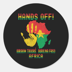 Africa Resistance Thomas Sankara Burkina Faso Ibra Classic Round Sticker