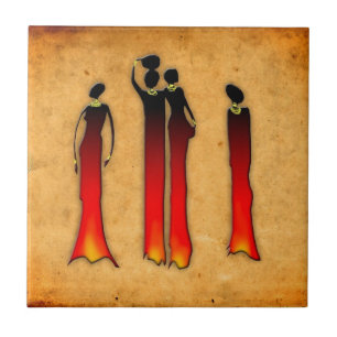 Africa retro vintage style gifts 26 ceramic tile