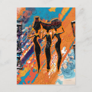 Africa retro vintage style gifts AF102 Postcard