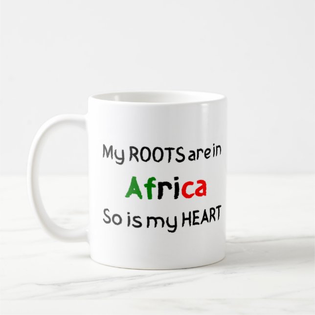 africa roots coffee mug (Left)
