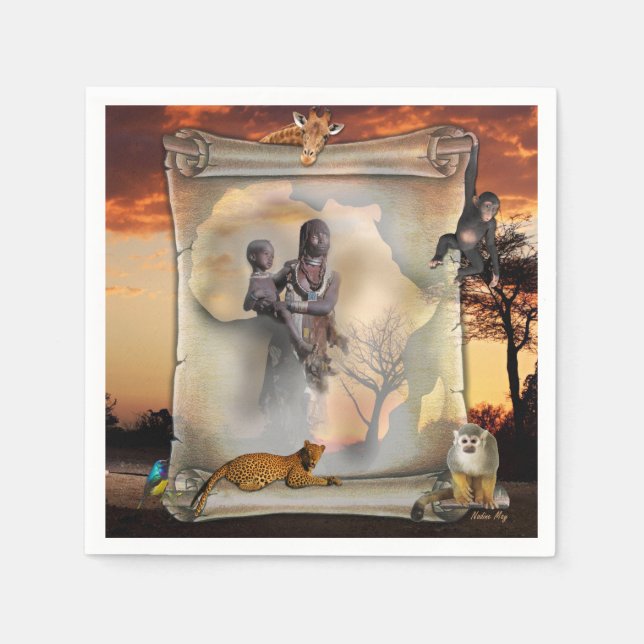 Africa’s expressions napkin (Front)