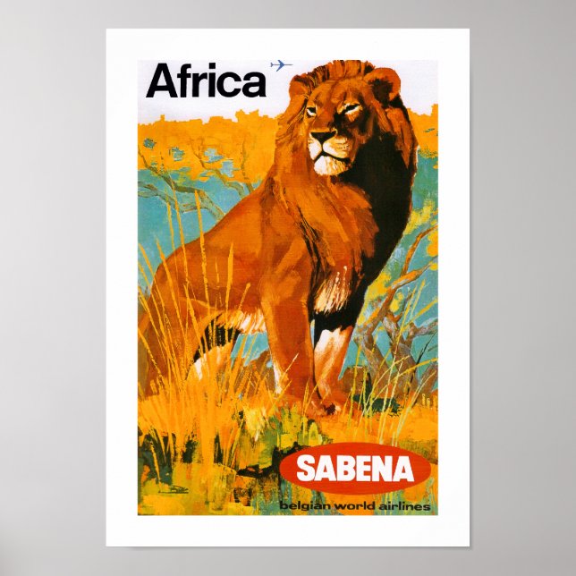 Africa ~ Sabena Poster (Front)
