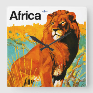 Africa ~ Sabena Square Wall Clock