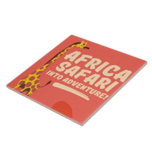 Africa Safari Into Adventure! Ceramic Tile