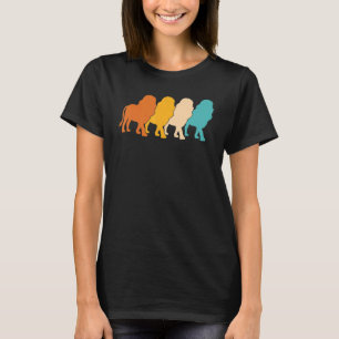 Africa Safari Lion  Animal King Retro Lion T-Shirt