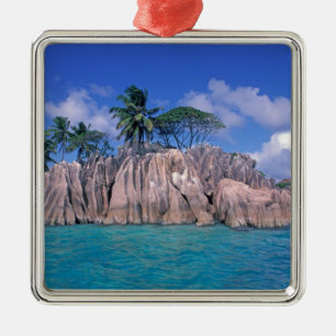 Africa, Seychelles, Praslin Island, St. Pierre Metal Tree Decoration