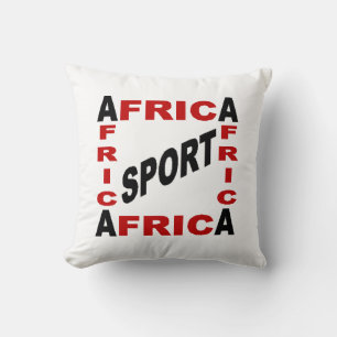 AFRICA SPORT white decorative cushion
