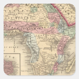 Africa St Helena Square Sticker