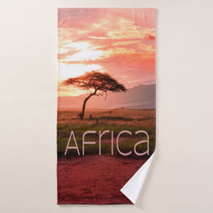 Africa Sunset African Bath Towel