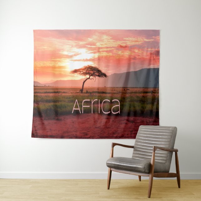 Africa Sunset African Tapestry (In Situ (Horizontal))