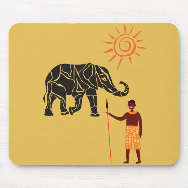 Africa sunset  mouse pad (Front)