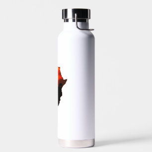 Africa T Shirt Map Of Africa Tee South African Sun Water Bottle