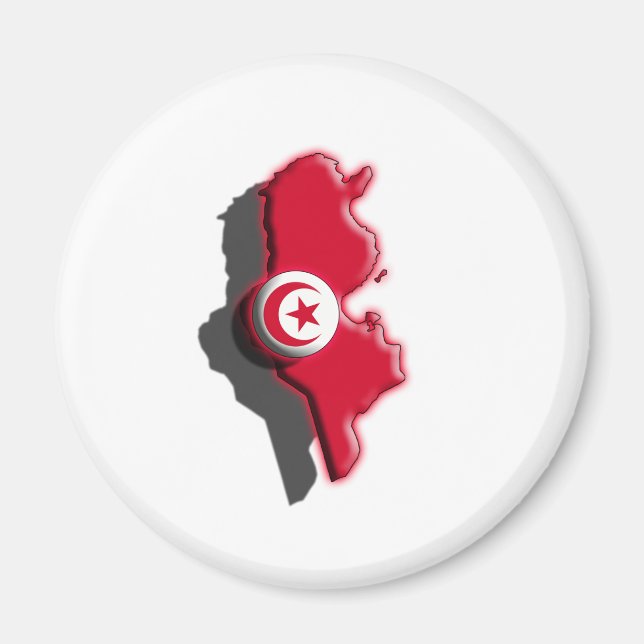 AFRICA: Tunisia (3d) Magnet (Front)