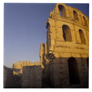 Africa, Tunisia, El Jem. Ruins of a Roman Tile