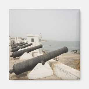 Africa, West Africa, Ghana, Elmina. Canons gaurd Magnet