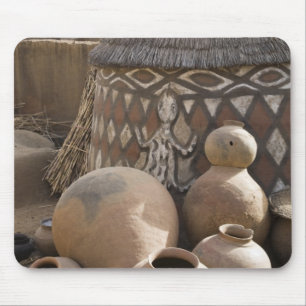 Africa, West Africa, Ghana, Sirigu. Handcrafted Mouse Pad