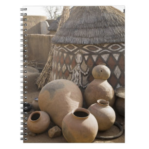 Africa, West Africa, Ghana, Sirigu. Handcrafted Notebook