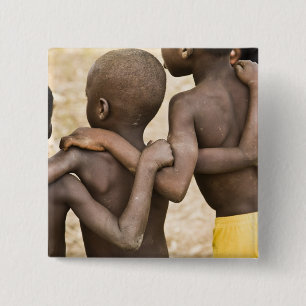 Africa, West Africa, Ghana, Yendi. Close-up shot 15 Cm Square Badge