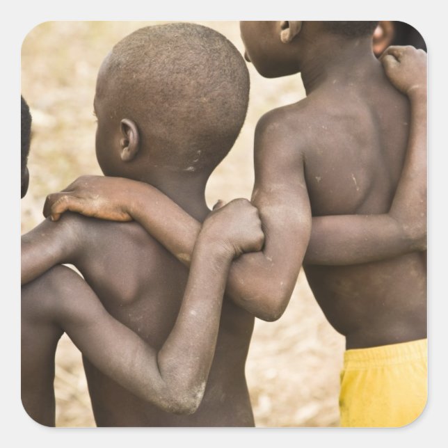 Africa, West Africa, Ghana, Yendi. Close-up shot Square Sticker (Front)