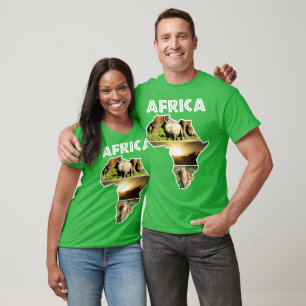 Africa Wildlife Map Trio T-Shirt
