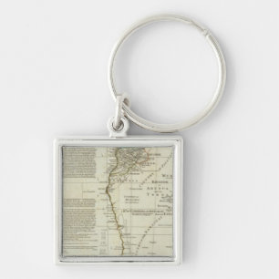 Africa, with all its states, kingdoms key ring