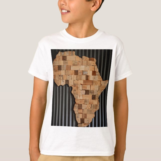 Africa with wood T-Shirt (Front)