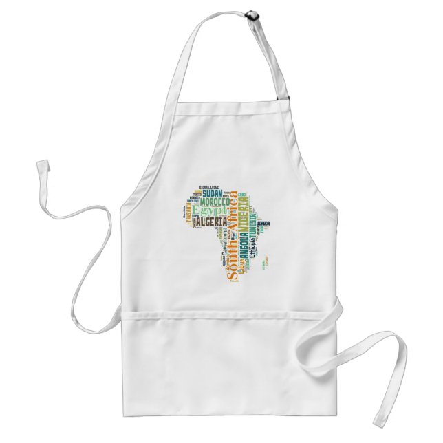 Africa Word Art Standard Apron (Front)