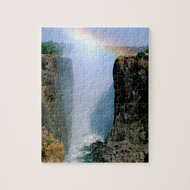 Africa, Zambia, Victoria Falls National Park. Jigsaw Puzzle (Vertical)