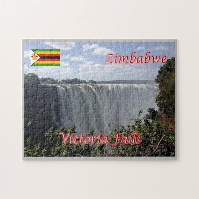 Africa - Zimbabwe - Victoria Falls Jigsaw Puzzle (Horizontal)