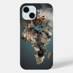 African abstract art cock iPhone 15 case