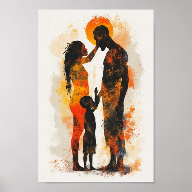 african abstract art poster (Front)