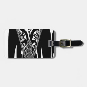 African Abstract Art Print Luggage Tag