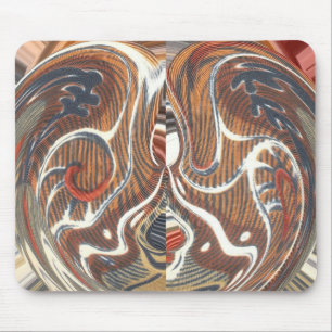 African Abstract Art Print Mouse Pad