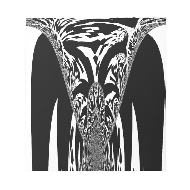 African Abstract Art Print Notepad (Front)