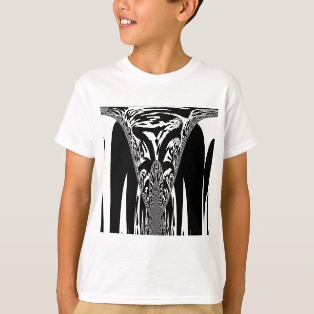 African Abstract Art Print T-Shirt (Front)