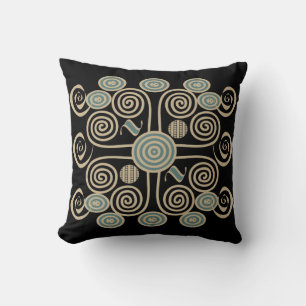 African abstract decorated geometric pattern cushion