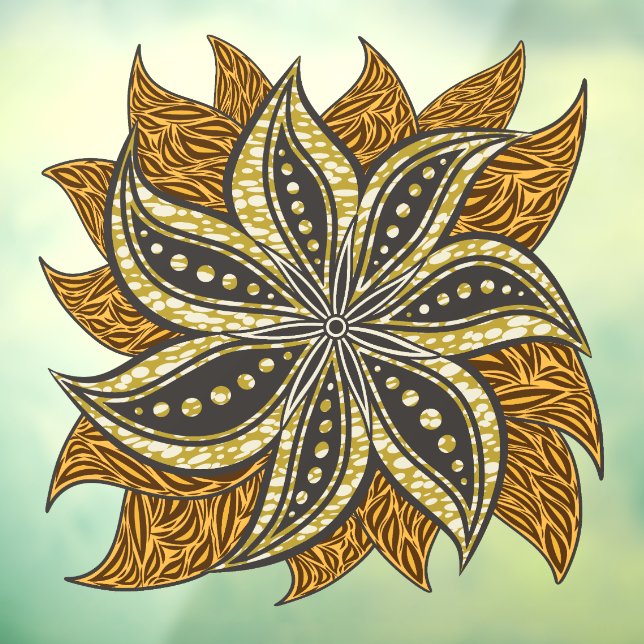 African Abstract Floral Batik Style (Sheet 3)