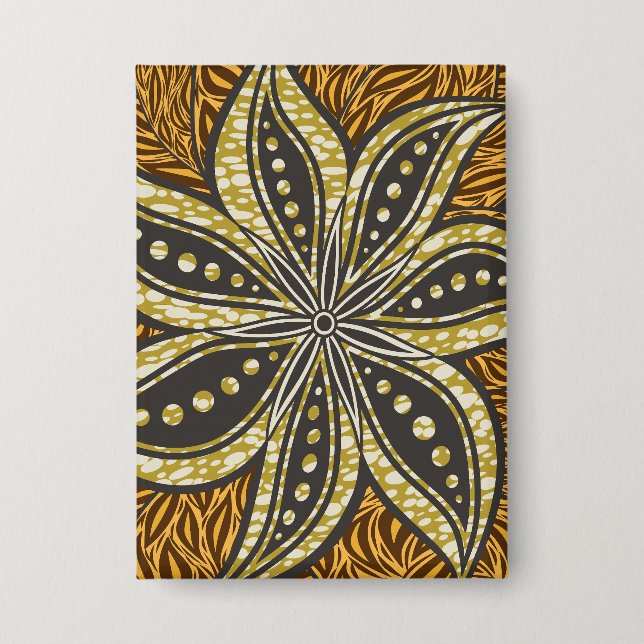 African Abstract Floral Batik Style (Front)