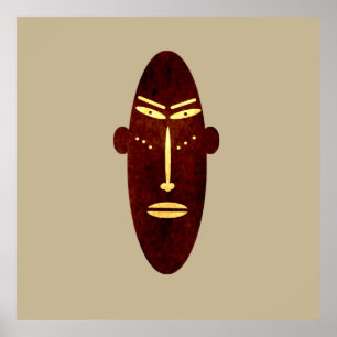 african abstract modern pattern afro art poster