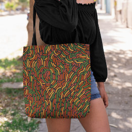 African Abstract Pattern Tote Bag