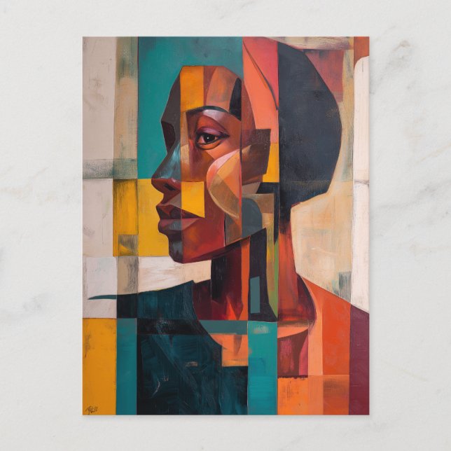 African Abstract  Postcard (Front)