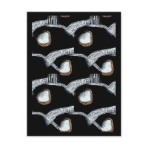 African Abstract Postcard