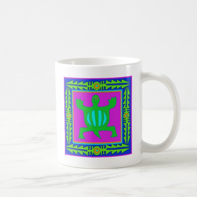 African Adinkra Crocodile - Adaptability Coffee Mug (Right)