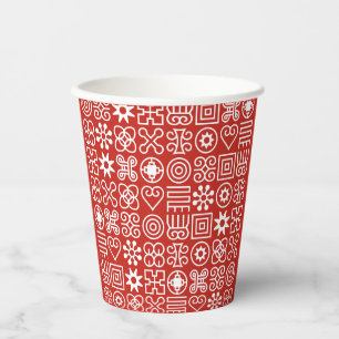 African Adinkra Paper Cups