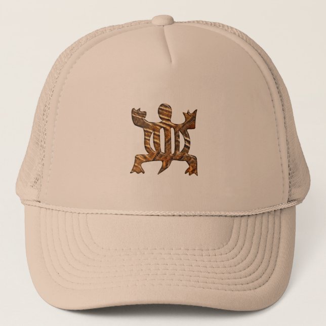 African Adinkra Symbol Denkyem Trucker Hat (Front)