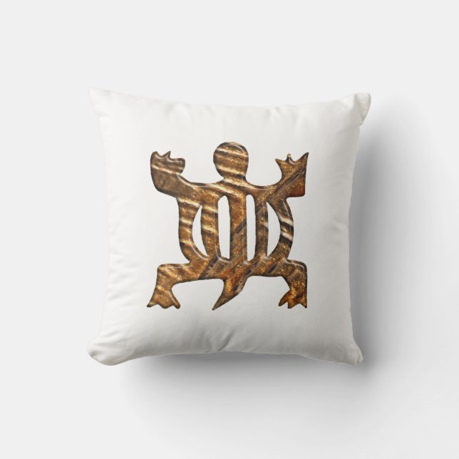 African Adinkra symbol of adaptability. Cushion (Front)