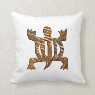 African Adinkra symbol of adaptability. Cushion